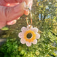 Flower Power layered Daisy Flower Dangle Drop Earring Mold