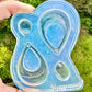 Large Pre-domed Retro Tear Drop Dangle Earring Mold Clear Silicone Mold for Resin Jewellery