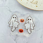 Ghost with Pumpkin Lantern Dangle Earring Mold