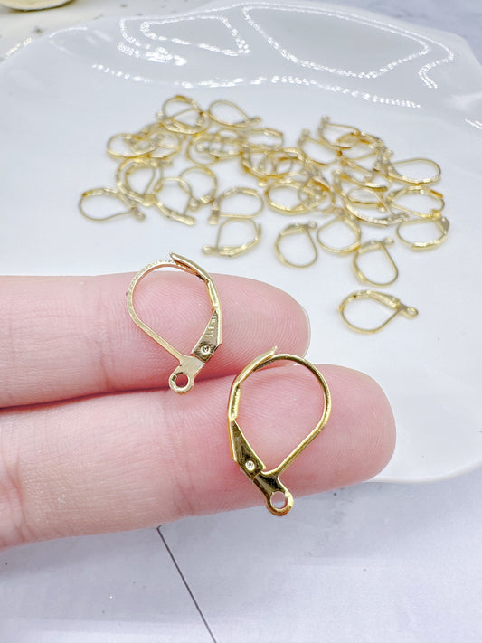 18k Gold Plated Continental Style Earring Hooks