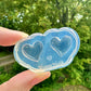 Mini Predomed Asymmetric Puffy Heart Stud Earring Mold