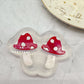 Small Engraved 2-part Mushroom Dangle Earring Mold