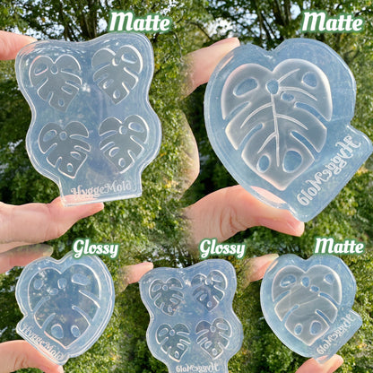 Matte/ Glossy Monstera Lear Keychain Molds