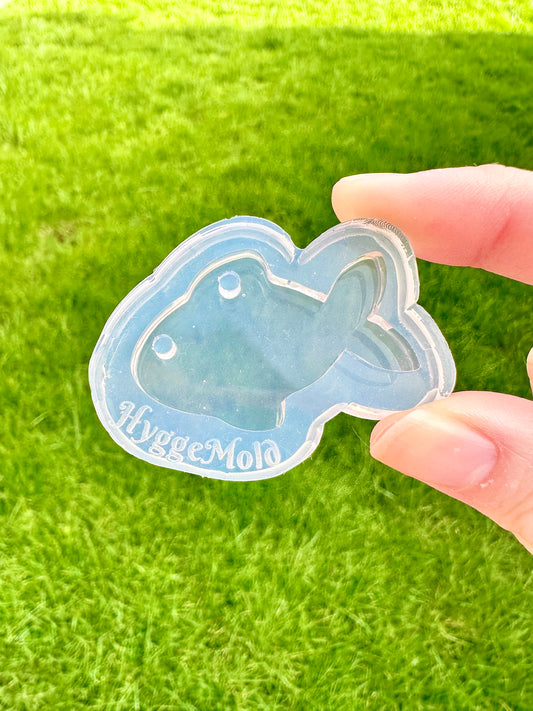 4cm glossy fish pet tag/ keychain mold