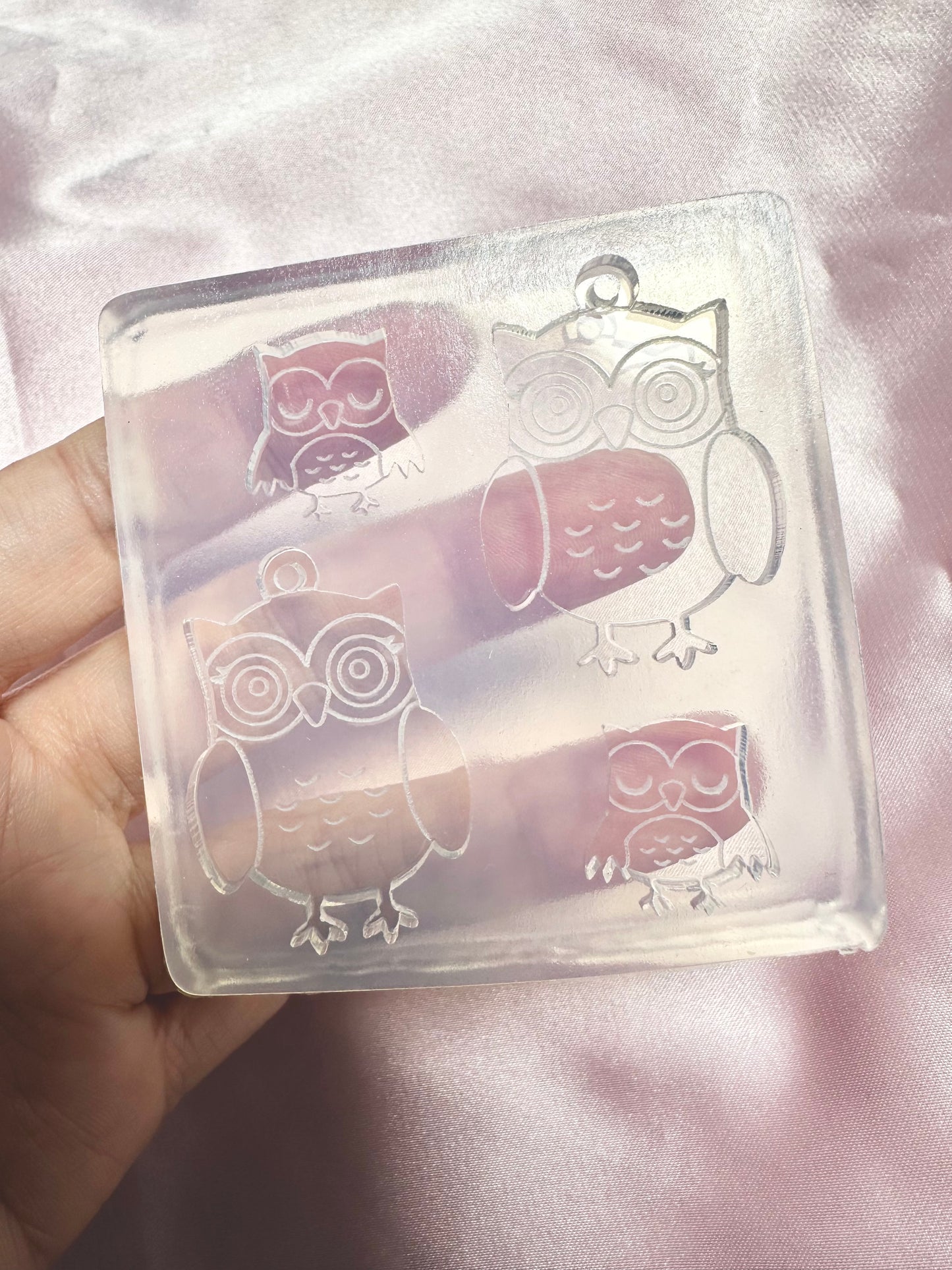 Mother and Baby Owl Stud and Dangle Earring Mold Palette