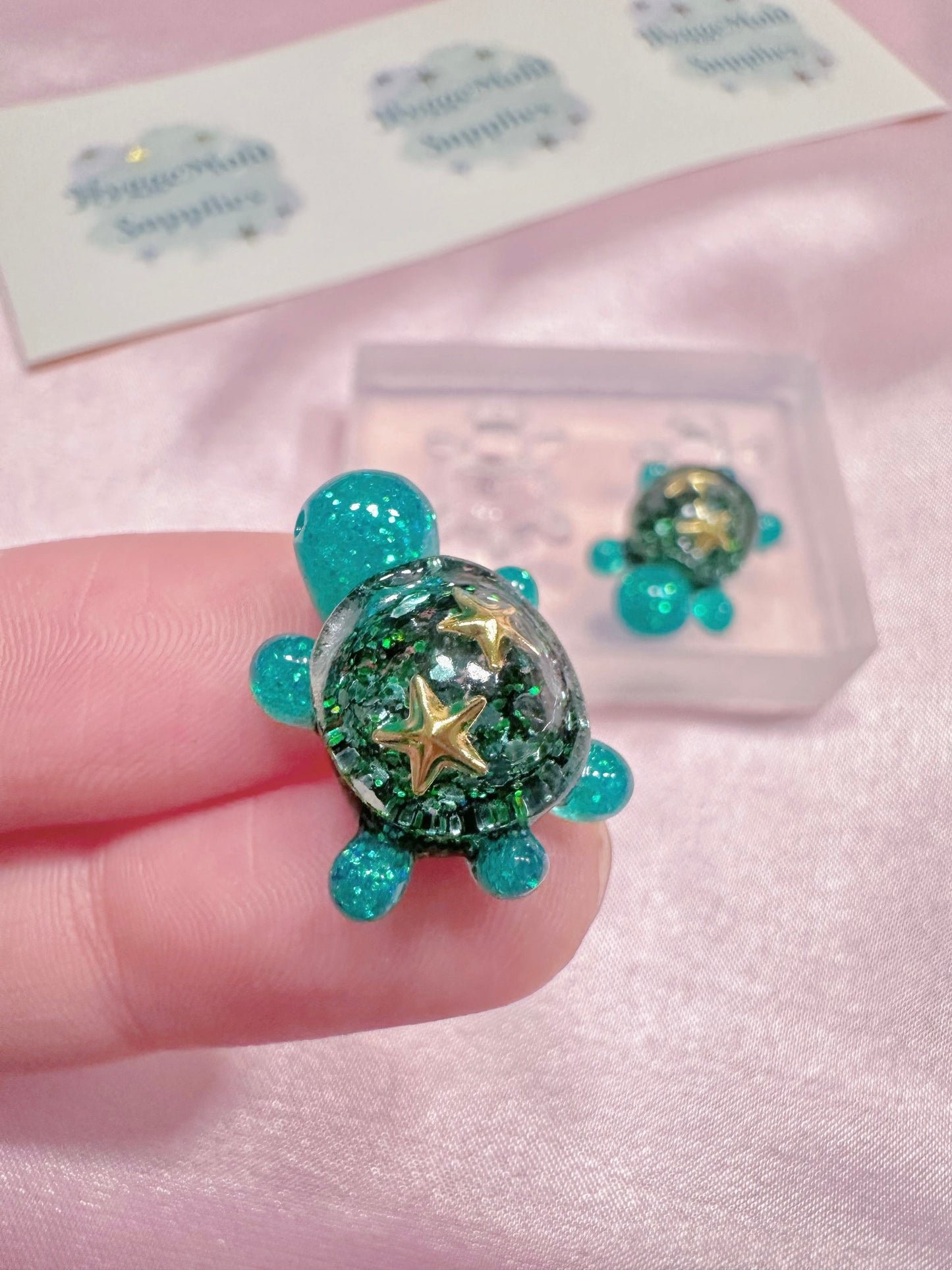 2cm Cute Turtle Tortoise Silicone Mold for Resin Clay