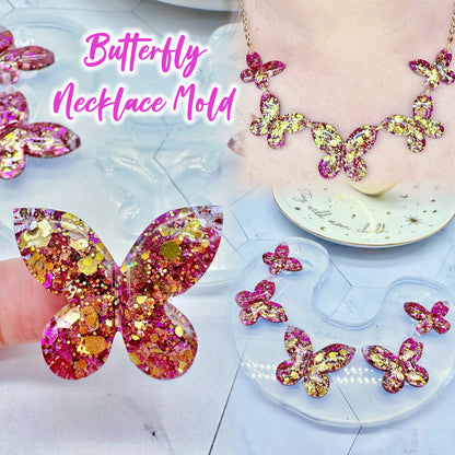 Predomed Butterflies Link Necklace Mold