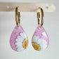 New size 3cm Predomed Teardrop Dangly Charm Earring Mold for hoops and hooks