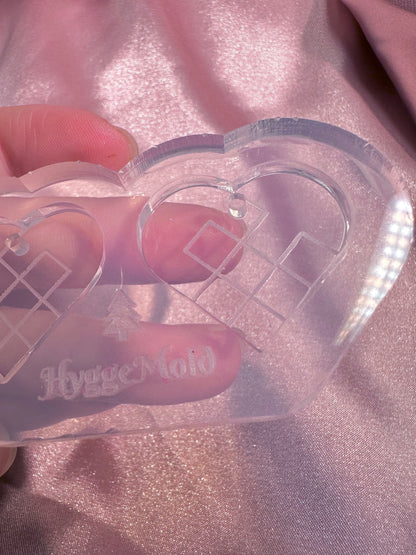 Traditional Danish Christmas Heart Earring Mold