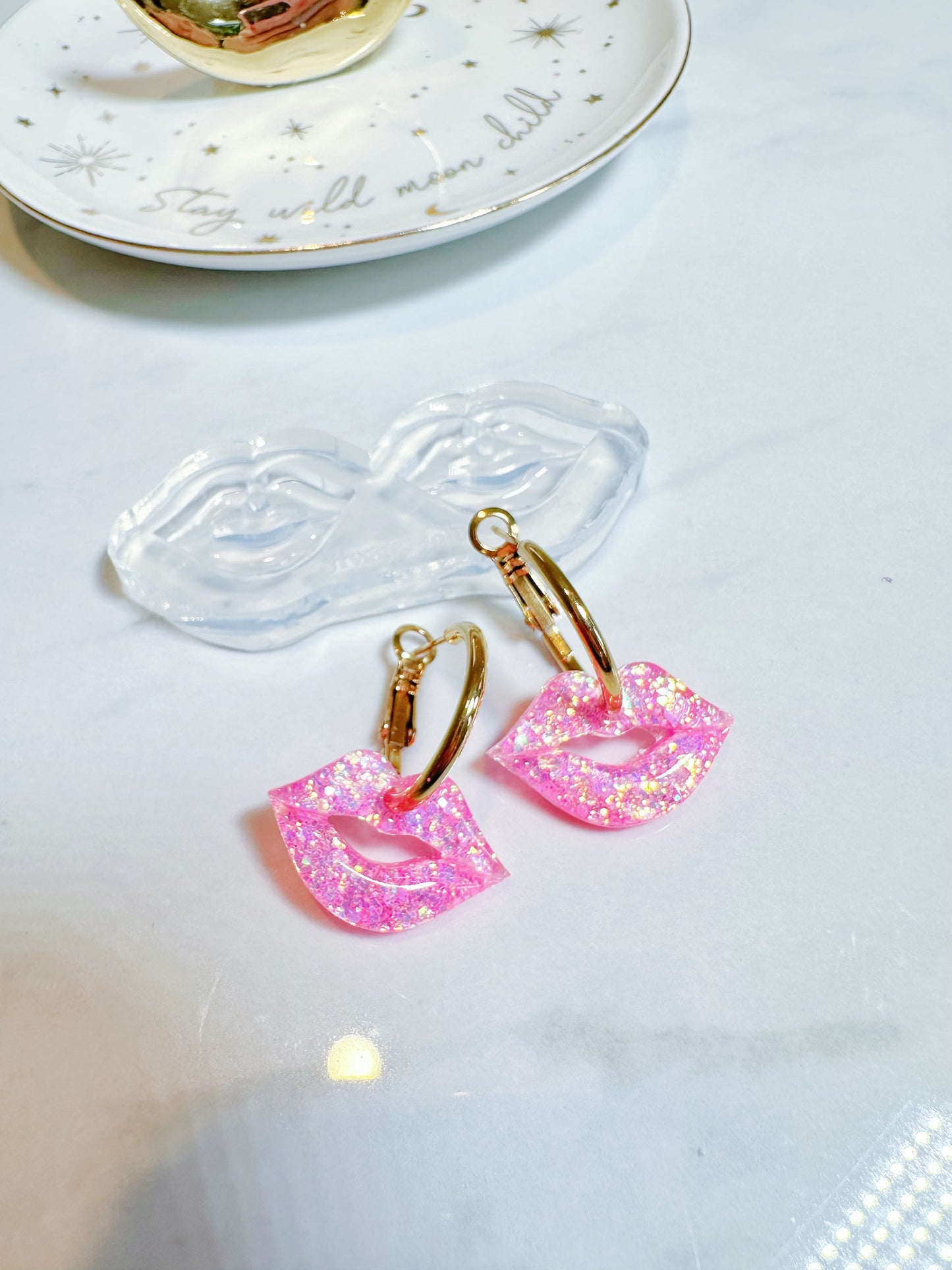 Predomed Kissy Lip Hoop Earring Mold