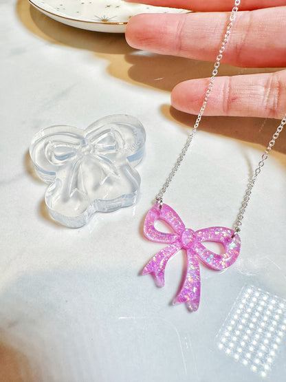 Predomed Ribbon Bow Necklace Mold Stud Mold Bundle