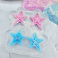 3cm Layered Wonky Star Silicone Mold for Resin Earrings Celestial