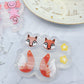 Fox Stud and Dangly Charm Earring Mold