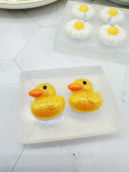 Mini Rubber Duck Silicone Mold for Resin Stud Earring Mold