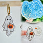 Ghost with Pumpkin Lantern Dangle Earring Mold