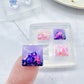 1 cm Dainty Domed Square Stud Earring Mold
