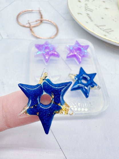 Predomed Star Hoop Charm Earring Mold