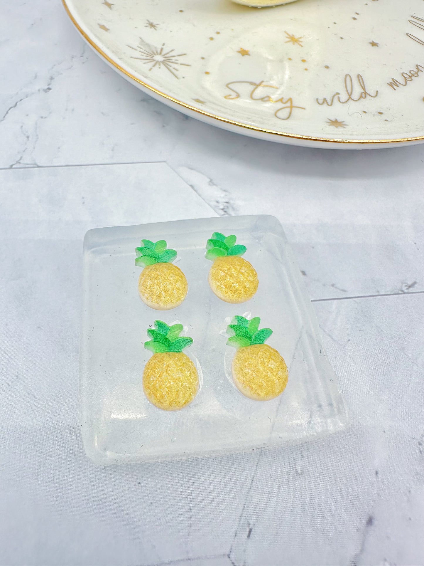 Mini 3D Pineapple Stud Earring Mold