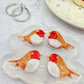 Small Predomed Robin Bird Dangly Charm Earring Mold for Hoops and Hooks