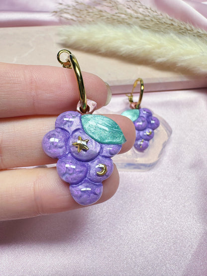 Small Predomed Grape Dangle Earring Mold