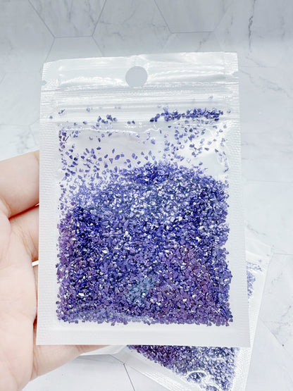 Lavender Purple Fine Crushed Glass 1-1.5 mm