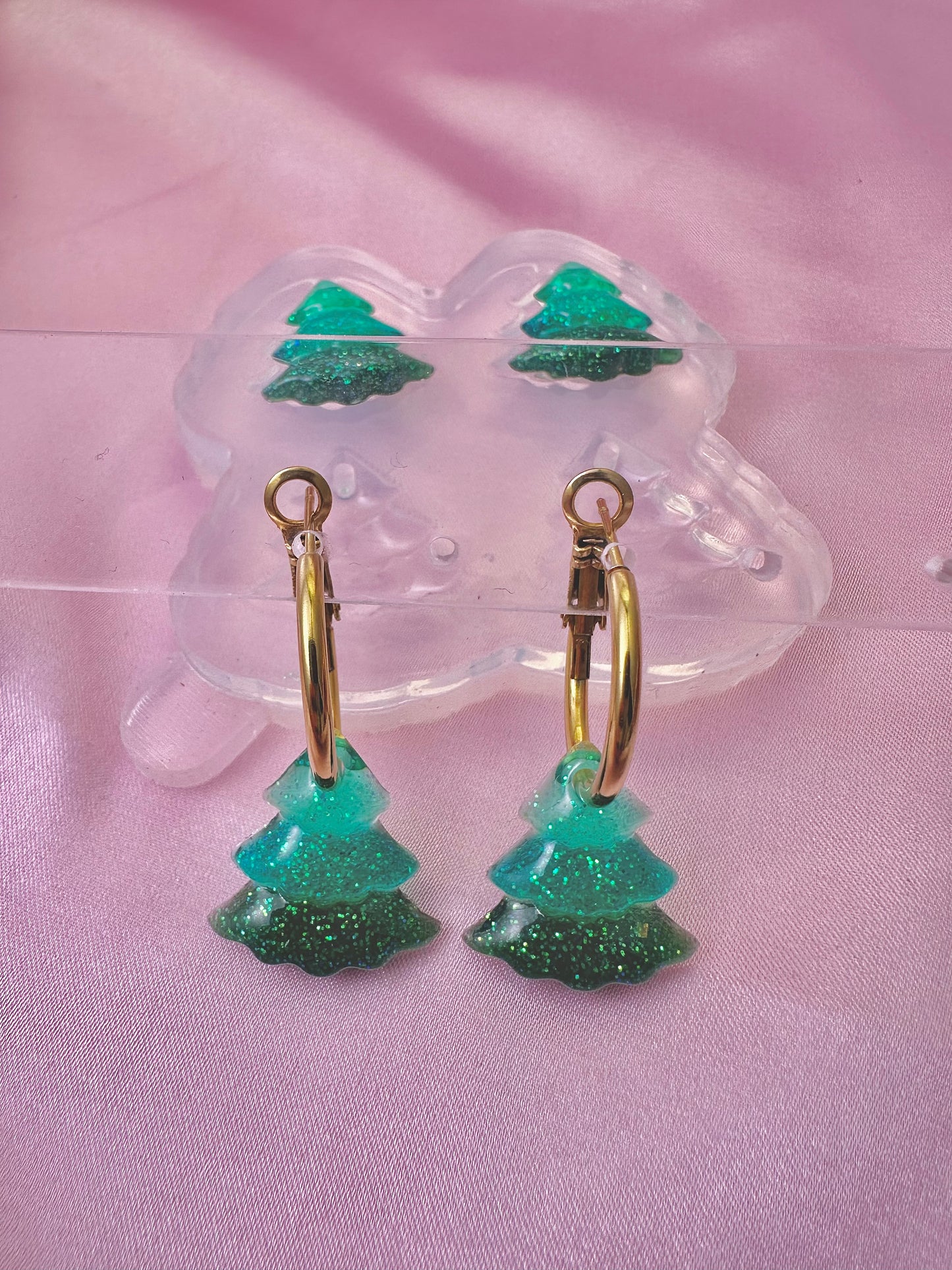 Mini Christmas Tree Dangle Earring Mold