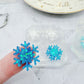 Mini Snowflake Stud Earring Mold Winter Christmas