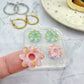 1.6 cm Mini Predomed Daisy Flower Hoop Spinner Earring Mold