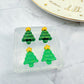 Mini 3D Christmas Tree with star Stud Earring Mold