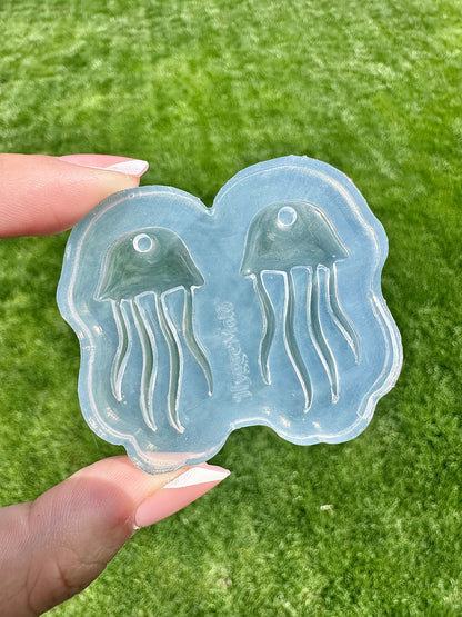 Predomed Jellyfish Dangle Earring Mold for Hoop Charms
