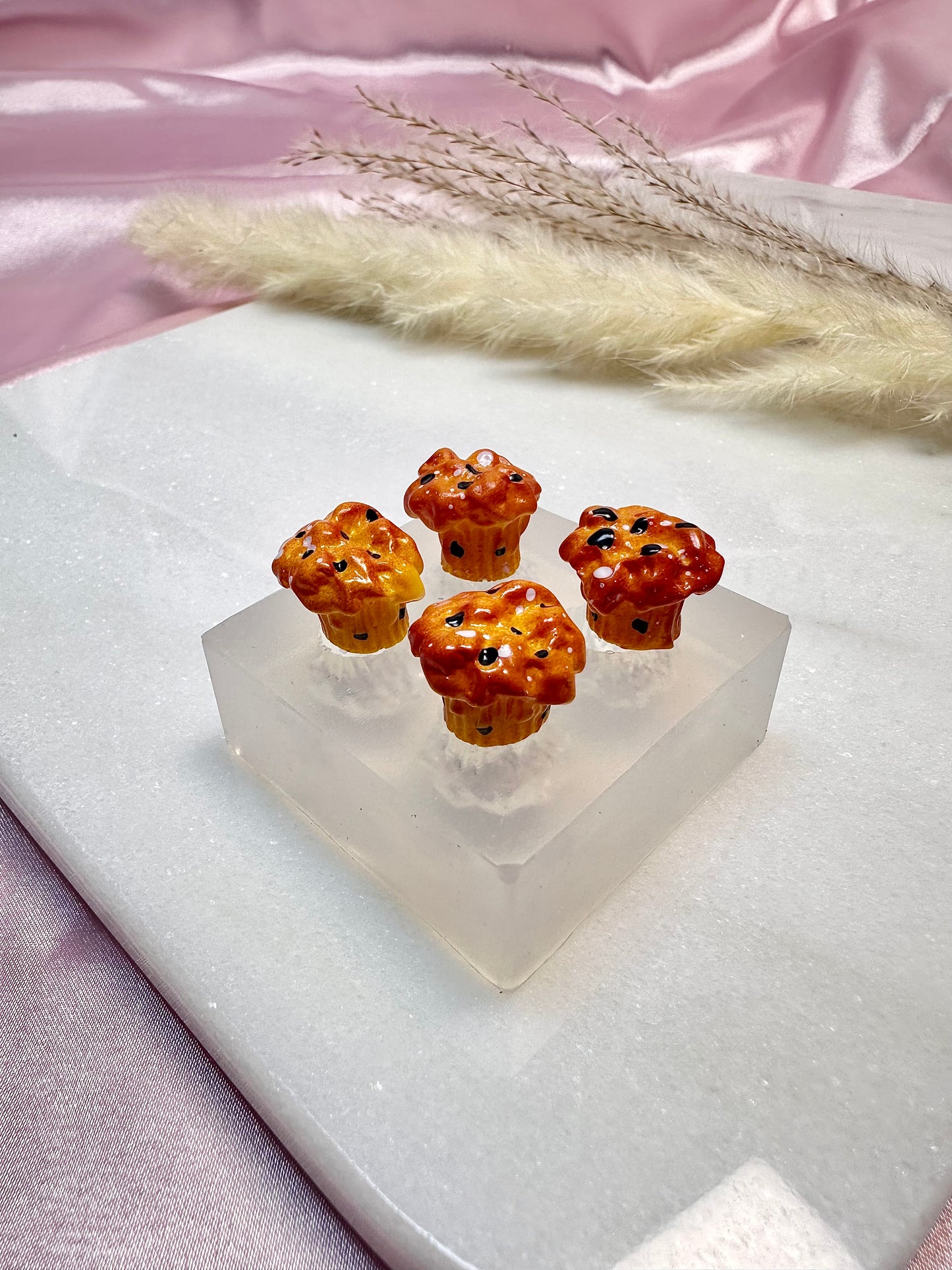 Clear Silicone Mold for Polymer Clay Resin Baked Muffin Earring Mold