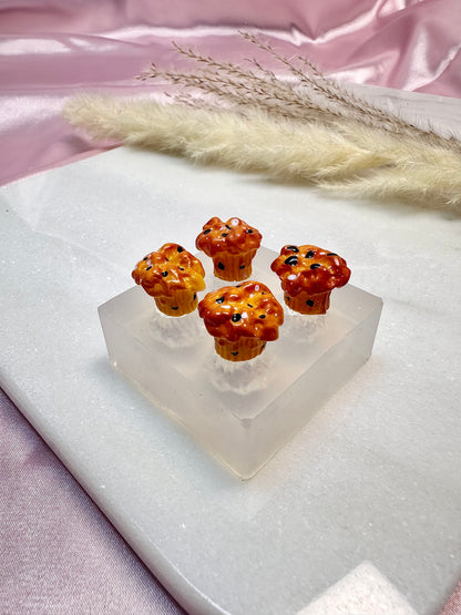 Clear Silicone Mold for Polymer Clay Resin Baked Muffin Earring Mold