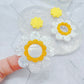 Large Double 3D Daisy Flower Dangle Drop Earring Mold