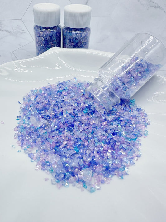 Periwinkle Crushed Glass Mix