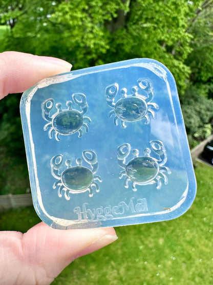 Mini Pre domed Crab Stud Earring Mold