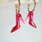 Small Predomed High Heel Shoe Dangly Charm Mold for Hoops and Dangle Earrings