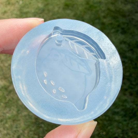 4 cm Lemon Dog Tag Mold with 3mm holes