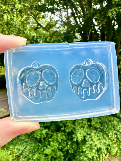 Poisoned Apple Dangle Earring Mold For Hoops and Hooks