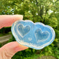 Mini Predomed Asymmetric Puffy Heart Stud Earring Mold