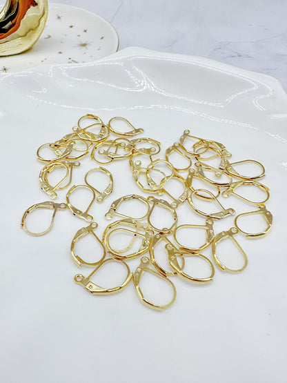 18k Gold Plated Continental Style Earring Hooks