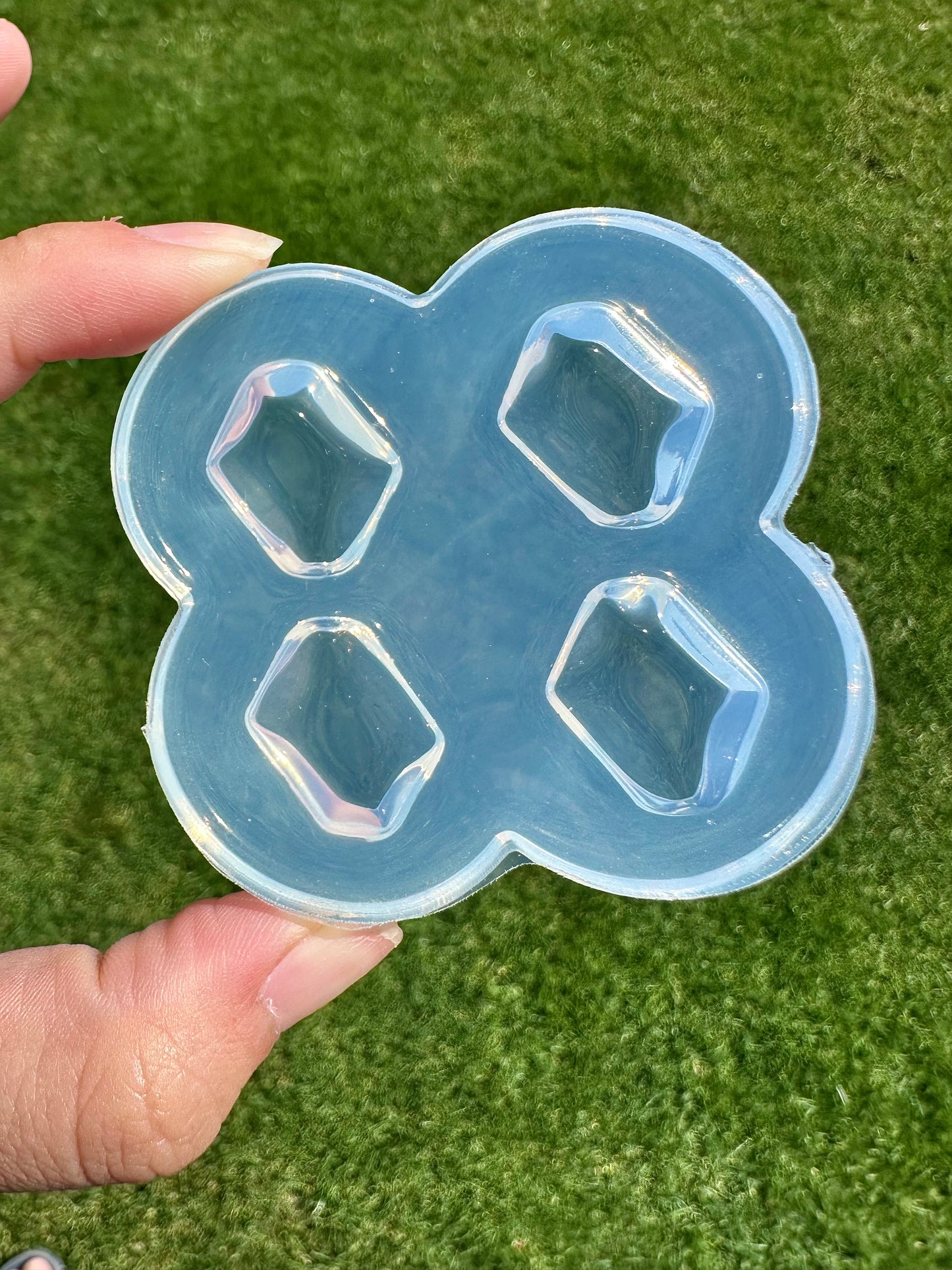 3D Irregular Diamond Ice Cube Earring Mold