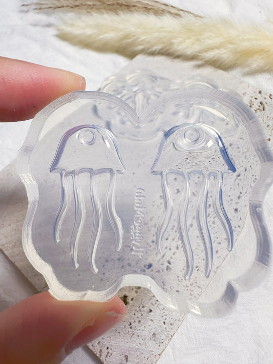 Predomed Jellyfish Dangle Earring Mold for Hoop Charms