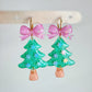 Predomed Ribbon Bow Christmas Tree Dangle Earring Mold