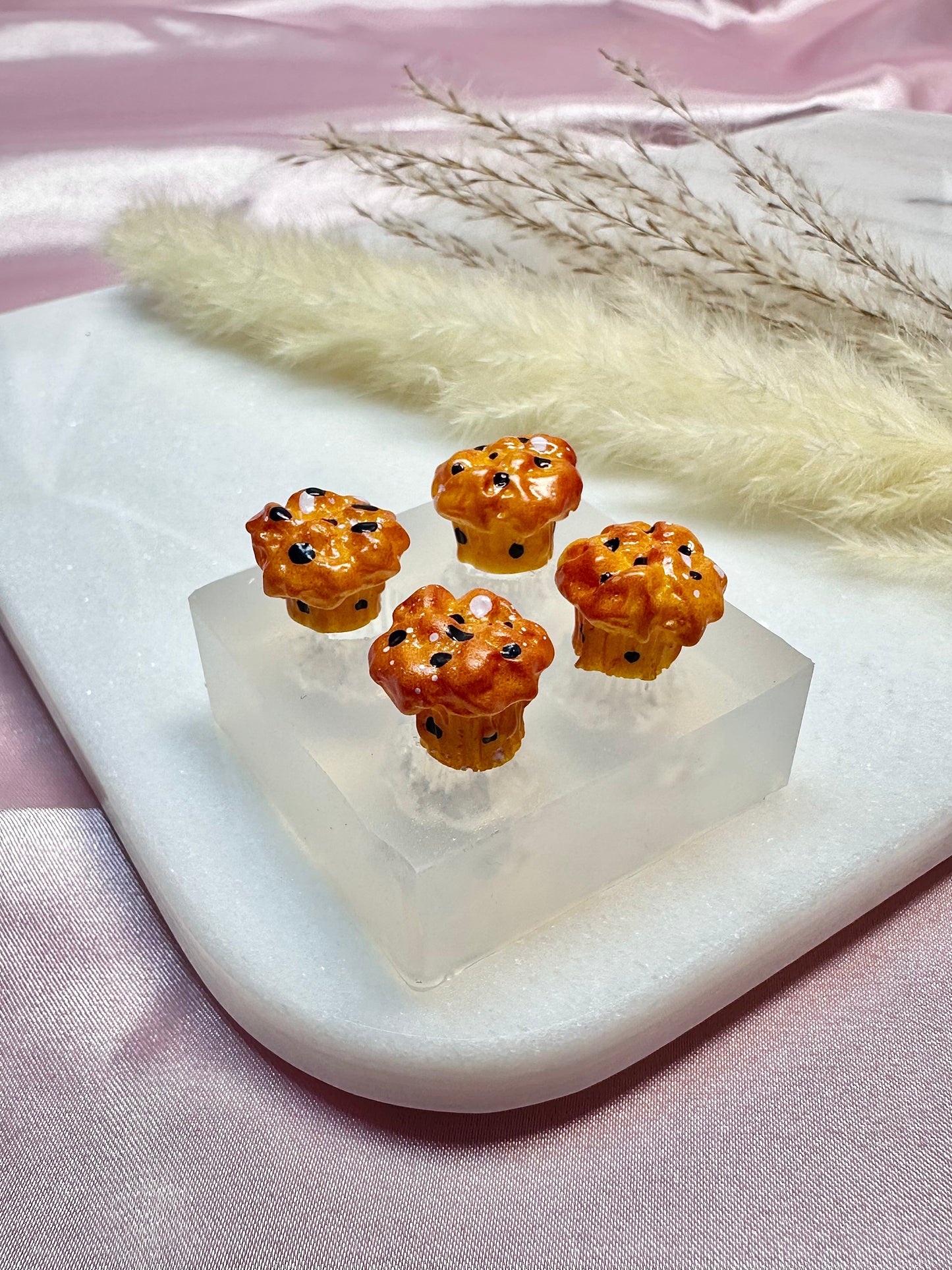 Clear Silicone Mold for Polymer Clay Resin Baked Muffin Earring Mold