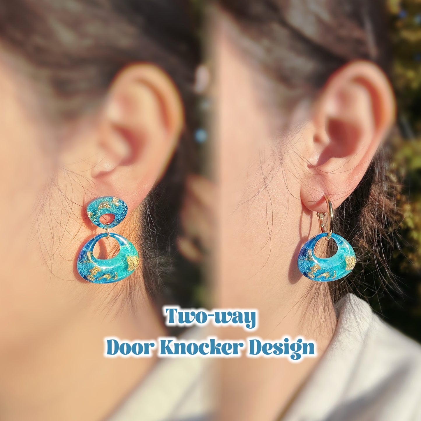 Small Predomed Round Oval Door Knocker Earring Mold compatible with hoops