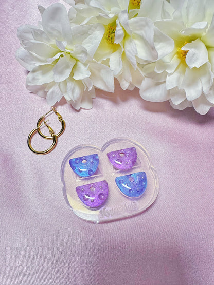 1.6 cm Predomed Semi-Circle Dangle Earring Mold for Hoop Charms