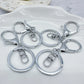 Silver Keychain Rings Lobster Clasp