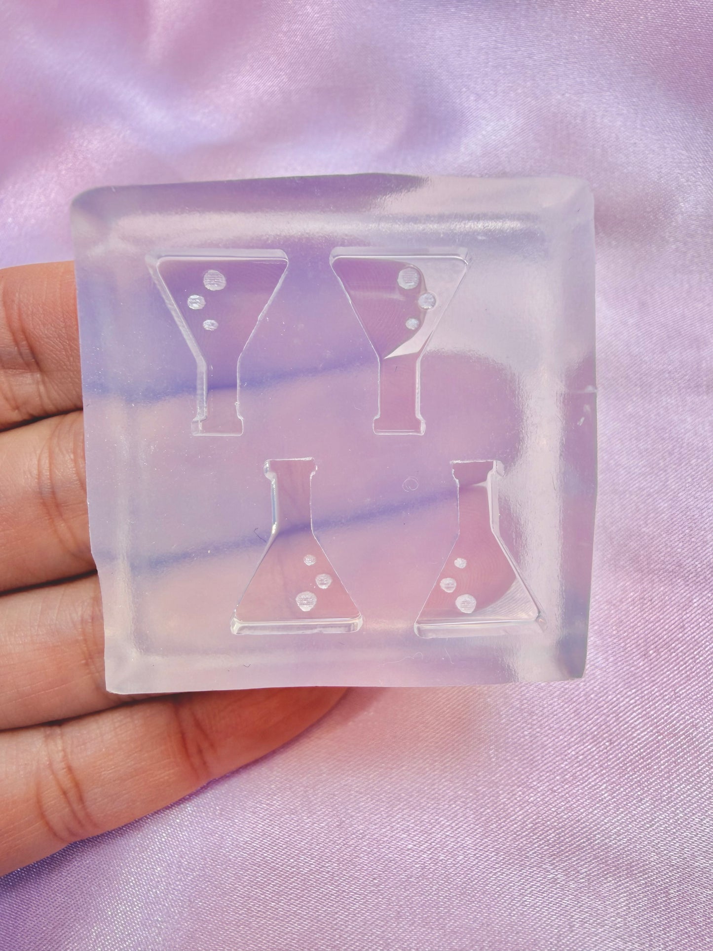 1.5 cm Science Potion Flask Stud Mold Earring Mold for Resin