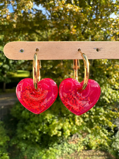 2cm Small Pre Domed Heart Dangle Earring Mold