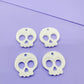 Small Predomed Cute Skull Dangly Charm Mold Dangle Earring Mold for Hoops and Hooks